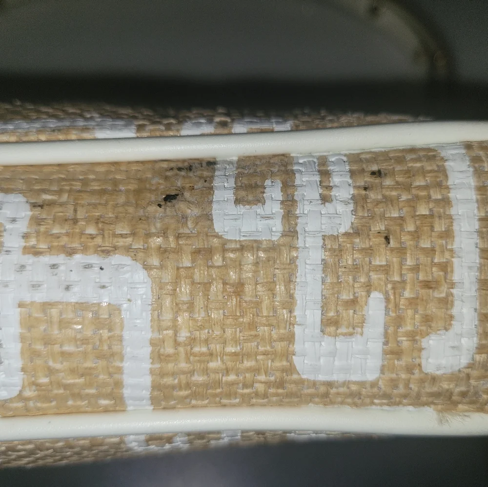 GUESS Y2K Natural Jute Purse
